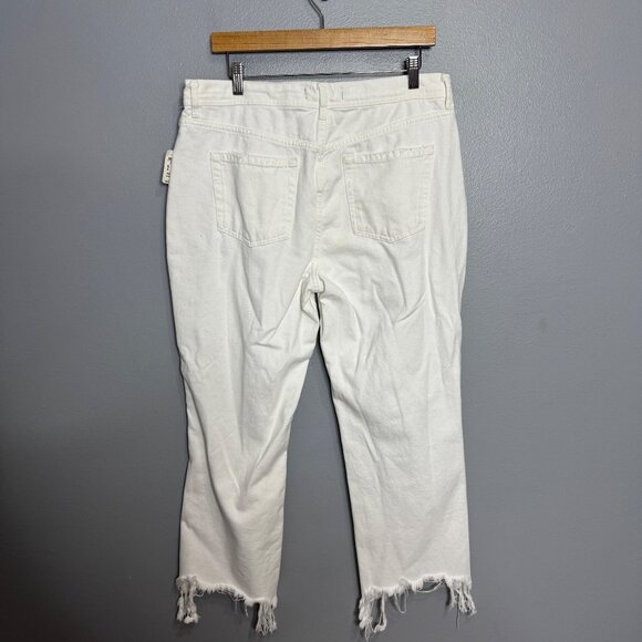 WE THE FREE x free people maggie mid rise straight jeans in white size 31 - Picture 10 of 11